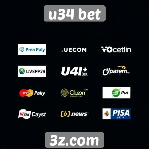 Opções de pagamento oferecidas por u34 bet