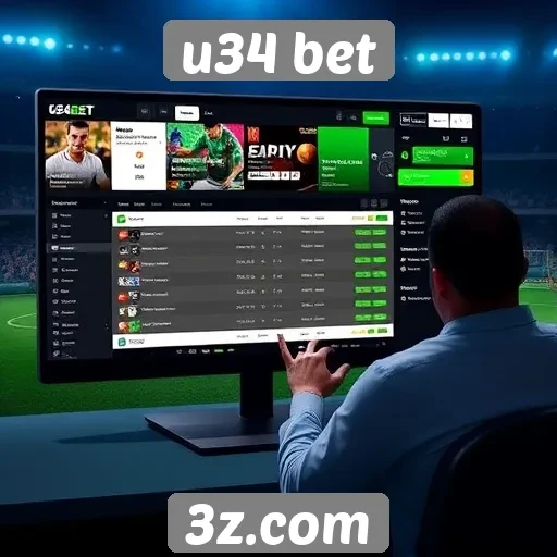 Usabilidade da interface do site u34 bet